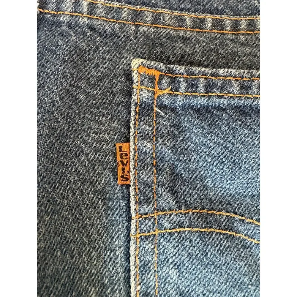 VTG 90s Levi’s 517 Orange Tab Jeans 33x33 USA Made Bootcut Denim 40517-0215